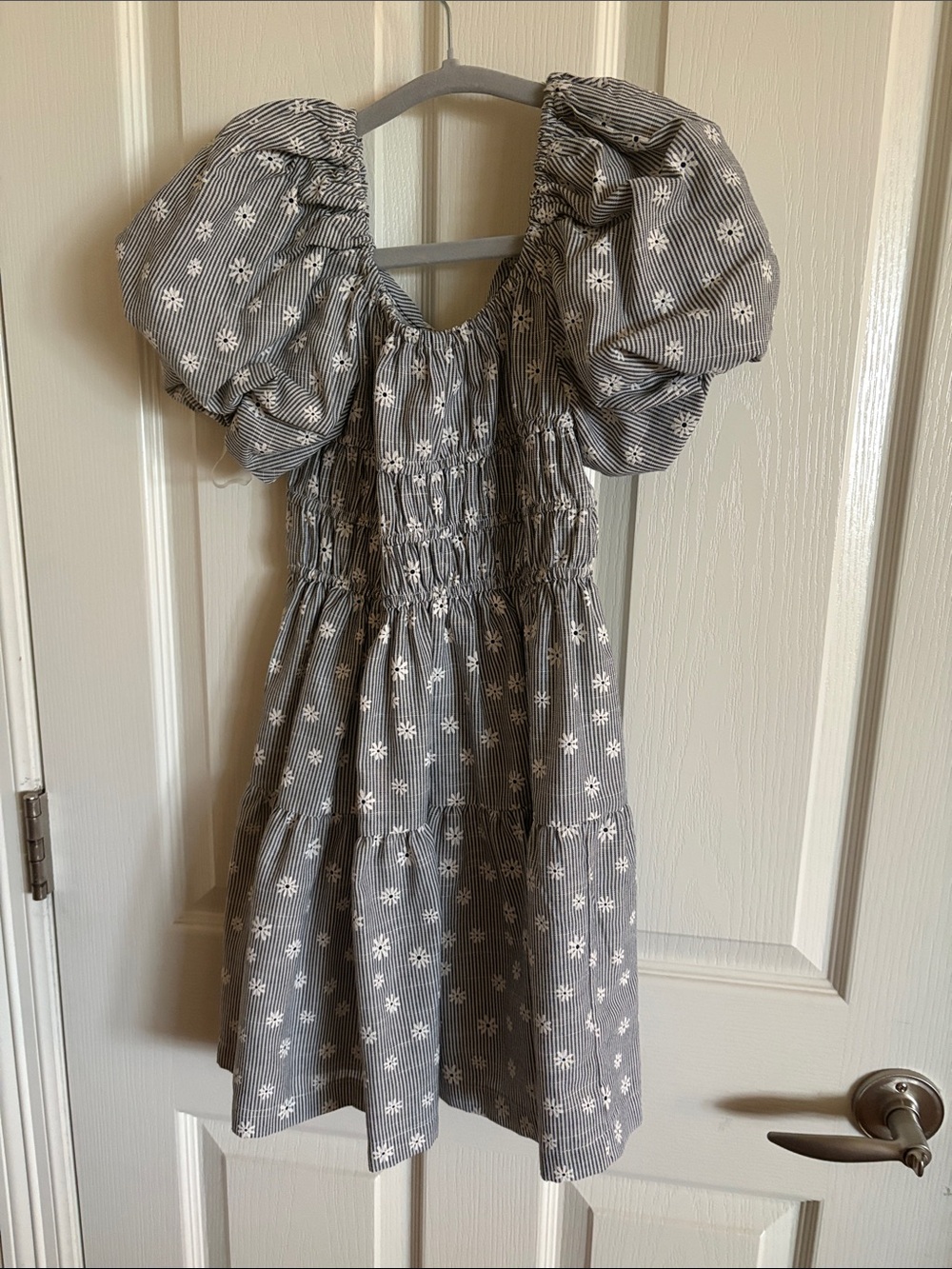 Bonnie Jean Puff-Sleeve Floral Smocked Kids Dress